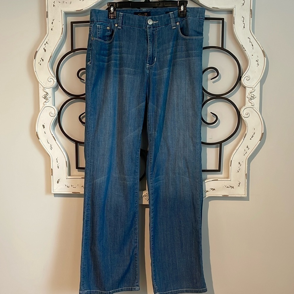 SEVEN7 BOOT CUT RELAXED FIT JEANS SIZE 14